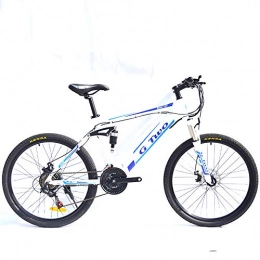 GG Bike GG 26" Intelligent Pedal Assist Electric Bicycle Mountain Bike, 250W / 350W Brushless Motor, 36V / 48V Invisible Lithium Battery, Aluminum Alloy Frame, Dis-brake&Hydraulic Brake(White SW, 21S 250W 36V8.7Ah)