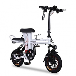 GLY Bike GLY White Folding Electric For 2 People Bicycle E Bikes Electric Bike Foldaway Ebike Folding Bike Electric Bicycles Electric Bike For Adults, 122x40x107cm