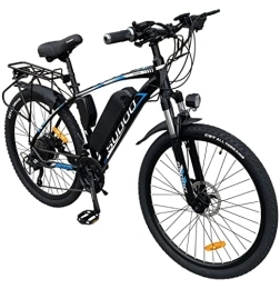 GSOU Bike GSOU SUDOO 26" Electric Mountain Bike for Adult. 2601 E-Bike with 250W Powerful Motor. 36V-13AH Battery. MICRO NEW 27-Speed. G51 Advanced LCD Display, Hydraulic Disk Brake