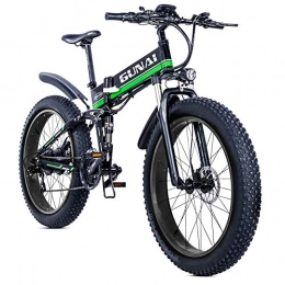 GUNAI Bike GUNAI Electric Bike, 1000W 48V SHIMANO 21 Speed Fat Tire Folding Mountain Bike