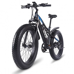 GUNAI Bike GUNAI Electric Bike 26 '' 4.0 Fat Tire Mountain E-Bike 1000W 48V with Removable 17AH Lithium-ion Battery and Double Shock Absorption