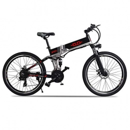 GUNAI  GUNAI Electric Bike, 48V 500W Moutain Bike 21 Speeds 26 Inches with Removable New Energy Lithium Battery-Black
