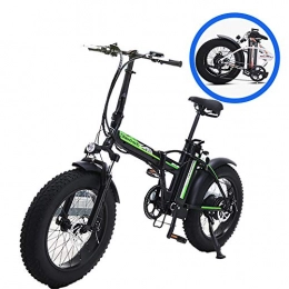 GUOJIN Electric Bike GUOJIN 20 Inch Folding Power Assist Electric Bicycle, 500W 15Ah Lithium Battery Electric Bike with Front LED Light, Black