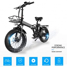 GUOJIN Electric Bike GUOJIN 20 Inch Tires E-bike 3 Riding Modes 25km / h 15Ah Lithium Battery, Saddle Adjustable, Dual Disc Brakes Electric Bicycle for Commuting