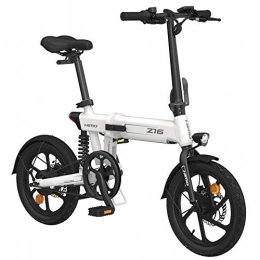 GUOJIN Bike GUOJIN Electric Bike for Adults Folding E Bikes E-Bike 80Km Mileage 10Ah Lithium-Ion Batter 3 Riding Modes 250W Max Speed 25Km / H for Sports Outdoor Cycling Travel Commuting, White