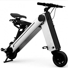 GYL Bike GYL Electric Bike Mountain Bike Folding Electric Bike Travel Portable City Beach Cruiser 350W 36V 350W Adult Electric Bike Used for Outdoor Riding Traveling Exercise, Silver