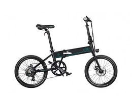 hearsbeauty Bike hearsbeauty Folding Electric Bike Mileage Bicycle 6 Speed Transmission All Aluminum Body 52T Crankset KMC Chain E-Bike Black