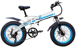 Leifeng Tower Bike High-speed Electric Bikes for Adult 1000w Foldable Electric Bike 20inch Wide Rim 7-speed Ebike with 48v 14ah Removable Lithium Battery Powerful All Terrain Beach Electric Bike ( Color : Blue 1000w )