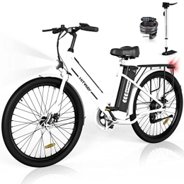 HITWAY  HITWAY Electric Bike, 26 Inch E Bike, Pedal Assist E-Bike with 8.4Ah Battery, 250W, City E Bike for Adults 35-70KM