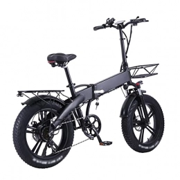 HMEI Bike HMEI 750W Electric Bike Foldable for Adults Lightweight 20 Inch Fat Tire Powerful E Bikes 48V Battery Electric Bicycle (Color : 750W 1 battery)