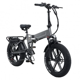 HMEI Electric Bike HMEI EBike Electric Bike Foldable 20 Inch 4.0 Fat Tire Electric Bicycle Folding 800W 48V12.8Ah Lithium Battery Adult E Bike (Color : Grey)