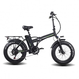 HMEI Bike HMEI EBike Foldable Electric Bike 20 Inch Fat Tire 500W Electric Beach Bicycle 48V Lithium Battery 15Ah Mountain E-Bike (Color : 48V500W15AH)