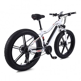 HMEI Bike HMEI Electric Bikes for Adults 750W Electric Bike for Adults 26 * 4.0 Inch Fat Tire Electric Mountain Bicycle 48V 10.4A E Bike 27 Speed Snow EBike (Color : White, Number of speeds : 27)