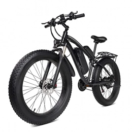 HMEI Bike HMEI Electric Bikes for Adults Electric Bike 1000W for Adults 26 Inch Fat Tire Electric Bike Aluminum Alloy Outdoor Beach Mountain Bike Snow Bicycle Cycling (Color : Black)