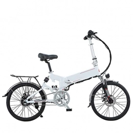 HMEI Electric Bike HMEI Electric Bikes for Adults Electric Bike Foldable for Adults Electric Bicycle 350W 34V Small Electric Moped 20 Inch Folding Electric Bike (Color : White 80KM)