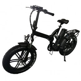HMEI Bike HMEI Electric Bikes for Adults Folding Electric Bikes for Adults 20 inch 500W 4.0 Fat Tire Electric Bicycle Folding 48V 15Ah Lithium Battery Ebike (Color : With battery 15.6Ah)