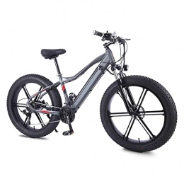 HMEI Bike HMEI Electric Bikes for Adults Men 750W Electric Bike for Adults 26 * 4.0 Inch Fat Tire Electric Mountain Bicycle 48V 10.4A E Bike 27 Speed Snow EBike (Color : Dark Grey, Number of speeds : 27)