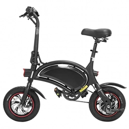 HMEI Electric Bike HMEI Electric Bikes for Adults Men Electric Bike Foldable for Adults Lightweight 36W 10ah 60km Ebike 250W 12 Inch Pneumatic Tire Electric Bicycle (Color : Black)