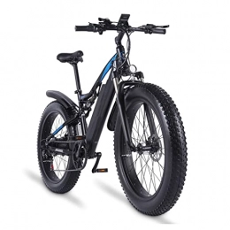 HMEI Bike HMEI Electric Bikes for Adults Men Mountain Bike Snow Bike 1000W 25 Mph Electric Bicycle 26X4.0 Inches Fat Tire EBike 17AH 48V Electric Bike (Color : Black)