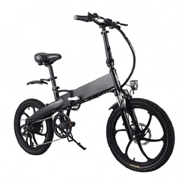 HMEI Bike HMEI Foldable electric bike 20 Inch Tire 350W 10Ah ebike Folding Electric City bicycle 30km / h (Color : Black, Size : 165-180CM)