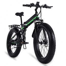 HMEI Bike HMEI Foldable Electric Bike For Adults 1000W Snow Bike Electric Bike Folding Ebike 48V12Ah Electric Bicycle 4. 0 Fat Tire E Bike (Color : MX01 green)