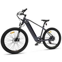 HOVSCO  HOVSCO Electric Bike, 27.5" Mountain Bike, City Bike, 250W Bafang Motor, 36V 12.5Ah Removable Battery, 7-Speed, Shimano Gearing System, Dual Disk Brake, Electric Bikes for Adults(Gray)