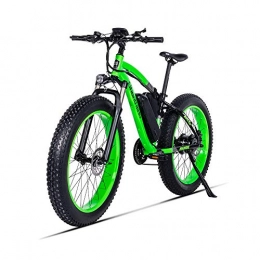 GUNAI  HUAEAST Electric Fat Bike 500W 26 inch Beach Cruiser Bike with 48V 17AH Lithium Battery(Green)