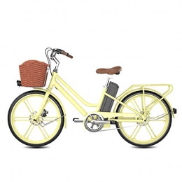 HWOEK Electric Bike HWOEK 24'' Electric bicycle, Electric Bike for Adult Female 250W 36V 10AH Large Capacity Lithium-Ion Battery for Outdoor Cycling Travel Work Out And Commuting, Beige