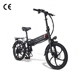 HWOEK Electric Bike HWOEK Folding Electric Bike for Adults, 20" Electric Bicycle Commute Ebike with 350W Motor 48V 10.4Ah Battery Professional 7 Speed Transmission Gears, Black
