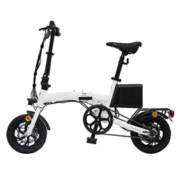 J.I Electric Bike J.I Electric Car Small Mini Lithium Battery Folding Electric Car White 15.6A Battery Life 60KM