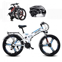 L-LIPENG Bike L-LIPENG Electric Mountain Bike 26'' e-bike with 300w Motor Aluminum Frame 36v 10ah Lithium Battery 21 Speed Shock-Absorbing Mountain Bicycle Three Working Modes Boost endurance 90km, White