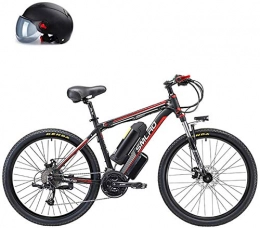 Leifeng Tower Electric Bike Leifeng Tower High-speed 26'' Folding Electric Mountain Bike, Electric Bike with 48V Lithium-Ion Battery, Premium Full Suspension And 27 Speed Gears, 500W Motor (Color : Black, Size : 10AH)