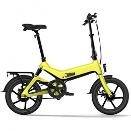 Lhlbgdz Electric Bike Lhlbgdz Folding Electric Bicycle 16 Inch Power Assist Moped Bike E-bike 55-65km Range, C