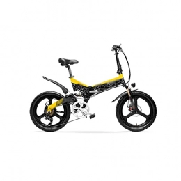 Liangsujian Bike Liangsujian Electric Bicycle, 20'' Mountain Bike 7 Speed Electric Bike 400W 14.5Ah Hidden Li-ion Battery Front Rear Suspension