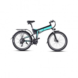 Liangsujian Bike Liangsujian Electric Bicycle, Electric Bike 48V500W Electric Mountain Bike 12.8AH Lithium Battery Electric Bicycle (Color : Blue-, Size : 350W)