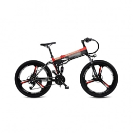 Liangsujian Electric Bike Liangsujian Electric Bike 400W48V10ah Electric Bicycle Mountain Bike Beach / Snow Bike Folding E Bike For Adult (Color : Red)