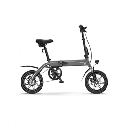 Liangsujian Electric Bike Liangsujian Folding Electric Bike Ultra-Light Portable Men And Women E Bike 14 Inch Folding Bike 250w 36V Electric Adult Bike (Color : GRAY)