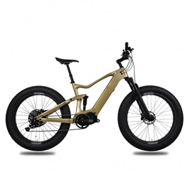 LIU Electric Bike Liu Adults Fat Tire Electric Bike 1000W 48V Electric Bicycle Motor Ultralight Complete Suspension Electric Bike (Color : Carbon UD glossy)