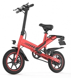 LOO LA Electric Bike LOO LA Electric Bike Adults, Folding E-Bike Lightweight with 400W / 48V Battery Max Speed 25km / h 14 inch Wheels Dual-disc Short Charge Lithium-Ion Battery and Silent Motor eBike