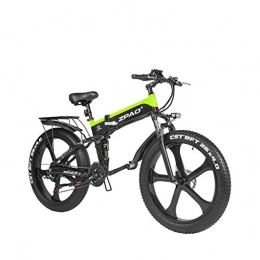 LYRWISHLY Electric Bike LYRWISHLY Electric Bike 1000W 48V Foldable 26inch Mountain Bike With Fat Tire E-bike Pedal Assist Hydraulic Disc Brake (Color : Green)