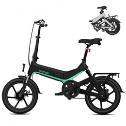 LZMXMYS Electric Bike LZMXMYS electric bike, Adult Folding Electric Bikes Comfort Bicycles Hybrid Recumbent / Road Bikes 16 Inch, 7.8Ah Lithium Battery, Disc Brake, Received Within 3-7 Days, For Adults (Color : Black)