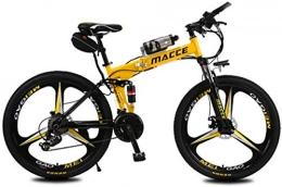 min min Electric Bike min min Bike, Electric Bike Electric Mountain Bike Foldable Ebike 26 Inch Tires Folding Electric Bike 250W Watt Motor 21 Speeds Electric Bike (Color : Red) (Color : Yellow)