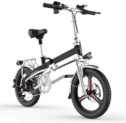 min min Bike min min Bike, Folding Electric Bicycle Aluminum Alloy Mountain Folding Bike City Bike Fits All 7 Speed Gears Derailleur Gears, E-Bikes Bicycles All Terrain with 3 Riding Modes