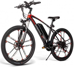 min min Electric Bike min min Bike, SM26 Electric Mountain Bike for Adults, 350W 21 Speed Ebike 48V 8Ah Lithium-Ion Battery 3 Working Modes, 26" City Bike Bicycles for Men Women