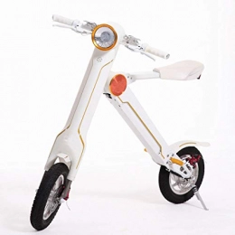 Generic Electric Bike Mini white electric bicycle folding 36V 240w intelligent new bike in Europe 12inch ebike@White