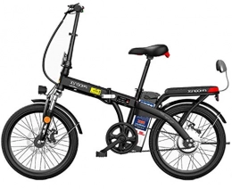 MQJ Bike MQJ Ebikes 20" Folding Electric Bike with Removable Large Capacity Lithium-Ion Battery (48V 250W), 3 Riding Modes, Dual Disc Brakes Electric Bicycle, Black, 150Km