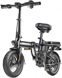 MQJ Bike MQJ Ebikes Electric Bikes for Adults, Folding E-Bike, Max Speed 25Km / H, Max Load 150Kg, 48V Lithium-Ion Battery, Eco-Friendly Bike for Urban Commuter, Black, 300Km