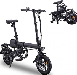 MQJ Bike MQJ Ebikes Electric Folding Bike Lightweight Foldable Compact Ebike, 12 inch Wheels, Pedal Assist Unisex Bicycle, Max Speed 25 Km / H, Portable Easy to Store in Caravan, Motor Home, Boat