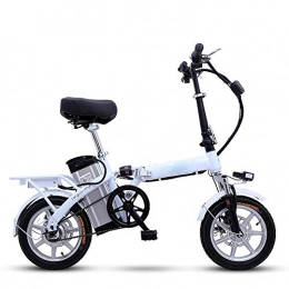 NBWE Bike NBWE Electric Bike 14 inch folding 48V lithium battery adult power remote control small battery car light men and women