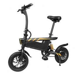 NXXML Electric Bike NXXML 16 Inch Folding Electric Bicycle, 250W 36V Mini Portable Balance Car, Power Assist Bike Fast Charging, MAX Wheel Speed 25 km / h